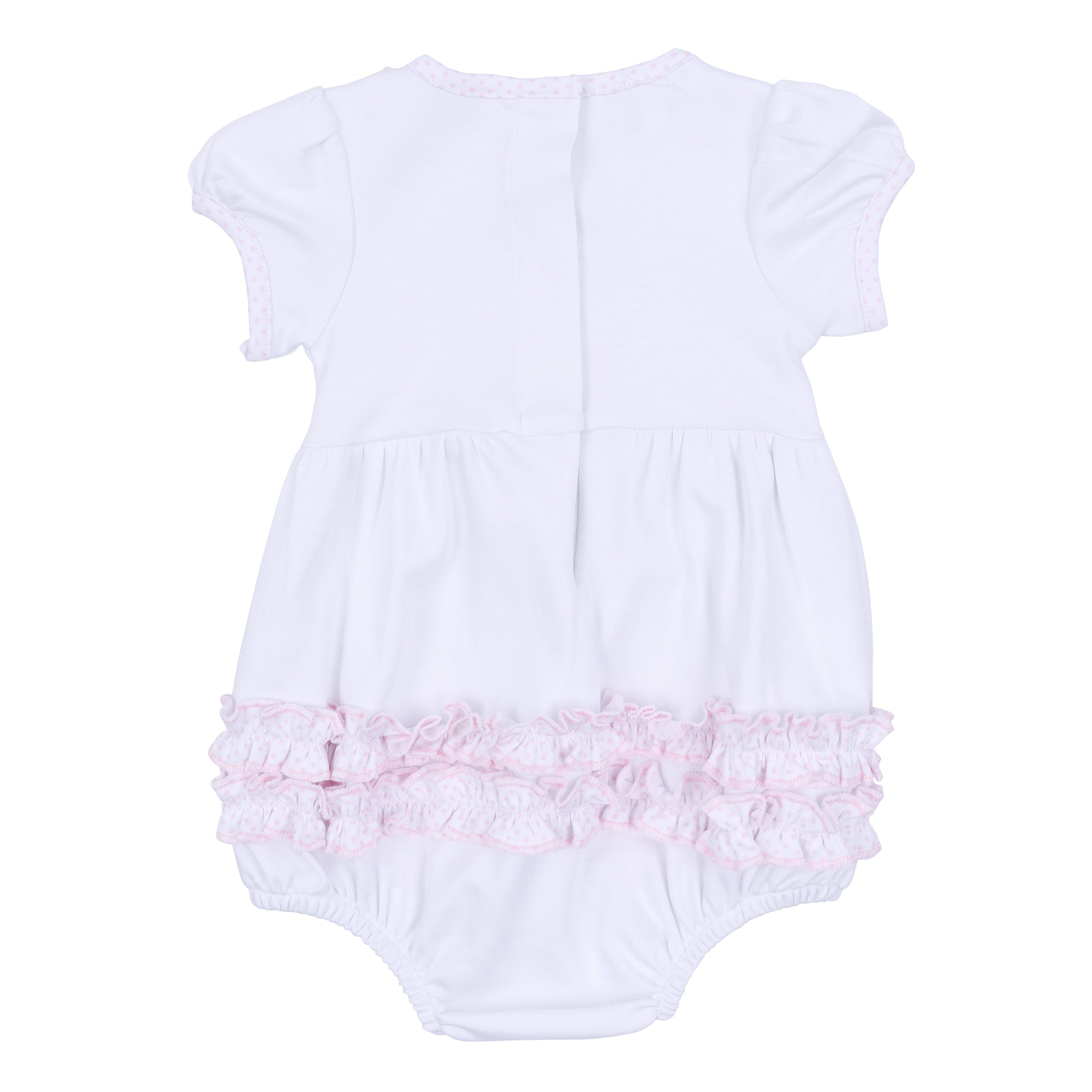 My Little Boo Embroidered Ruffle Bubble