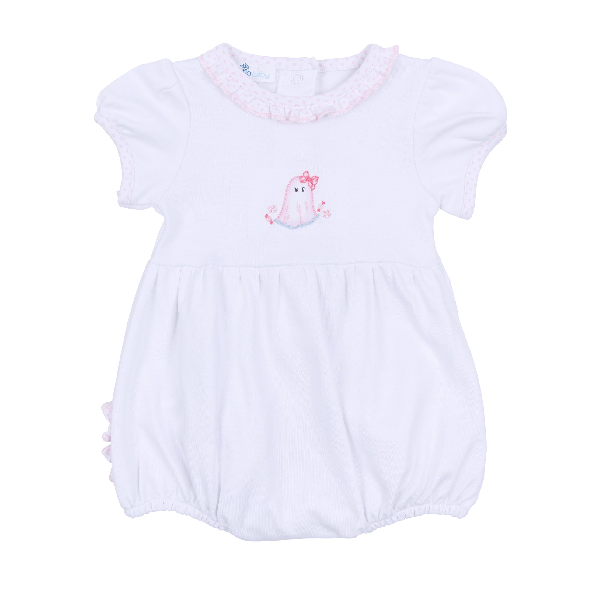 My Little Boo Embroidered Ruffle Bubble