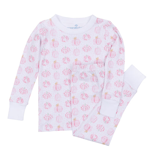 Magnolia Baby Precious Pumpkins Long Pajamas- Pink