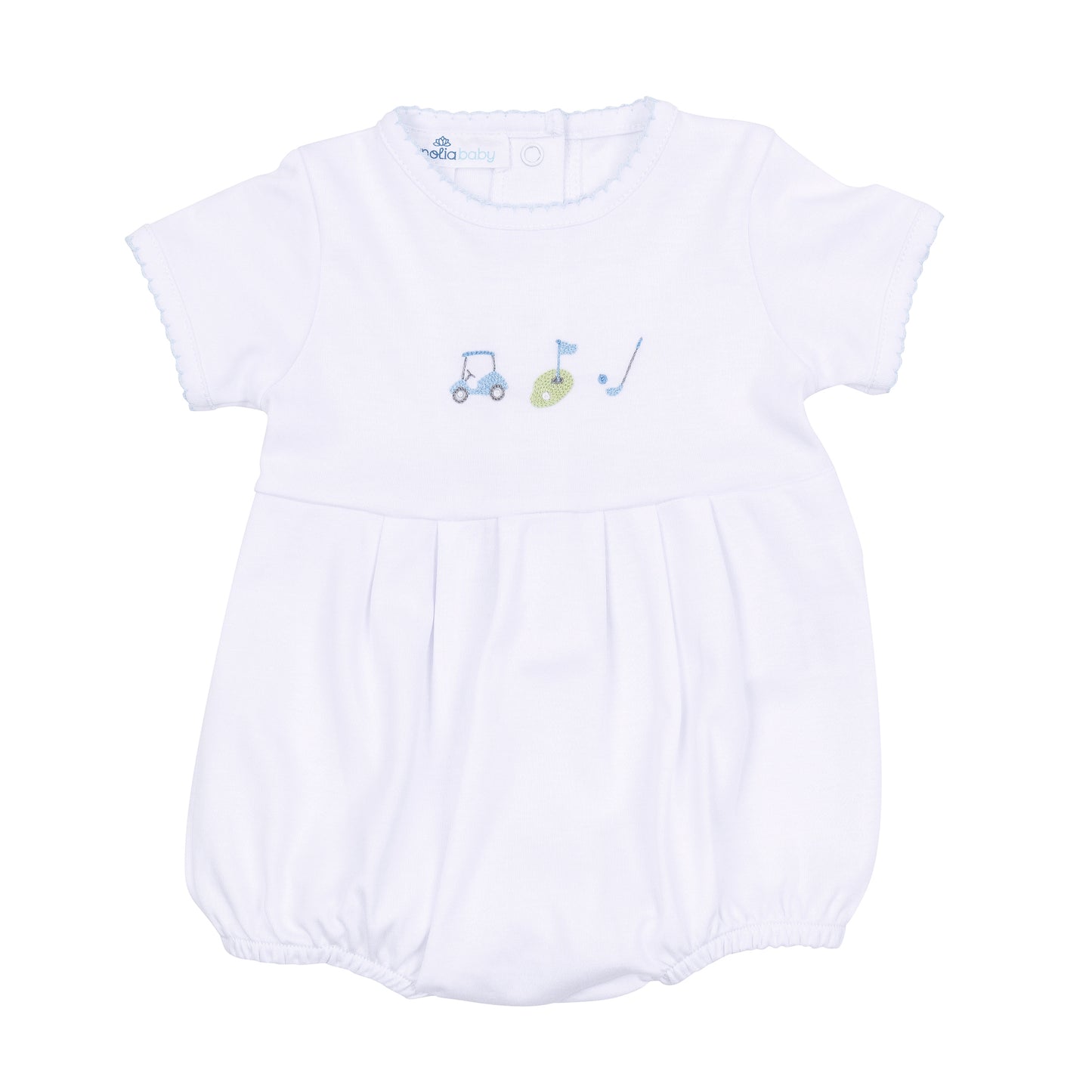 Magnolia Baby Tiny Tee Time Embroidered Bubble