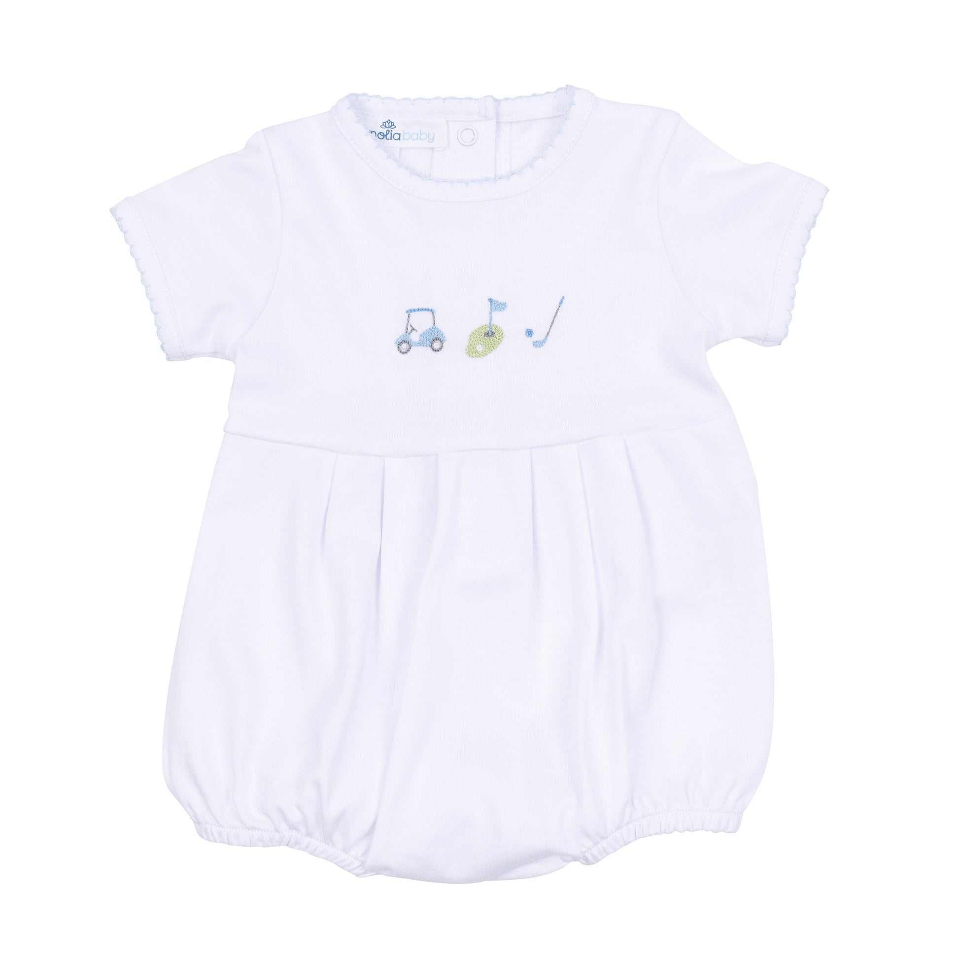 Magnolia Baby Tiny Tee Time Embroidered Bubble