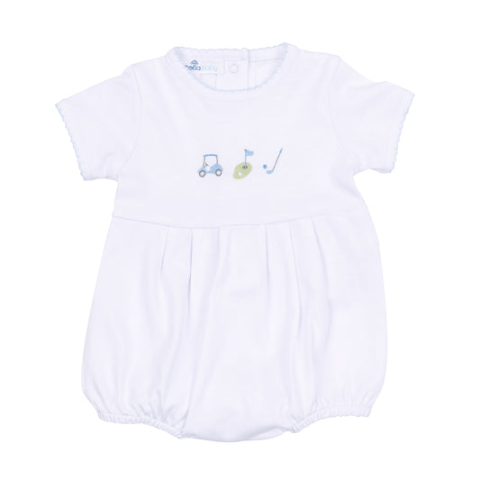 Magnolia Baby Tiny Tee Time Embroidered Bubble