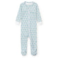 Lila and Hayes Parker Boys' Zipper Pajama - Golf Crest Blue