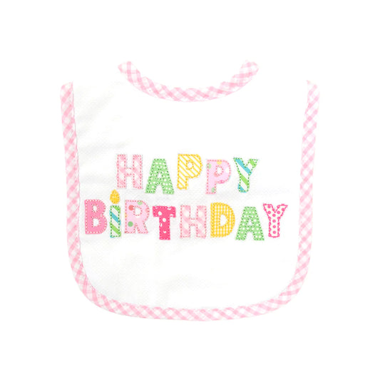 3 Marthas Pink Happy Birthday Bib