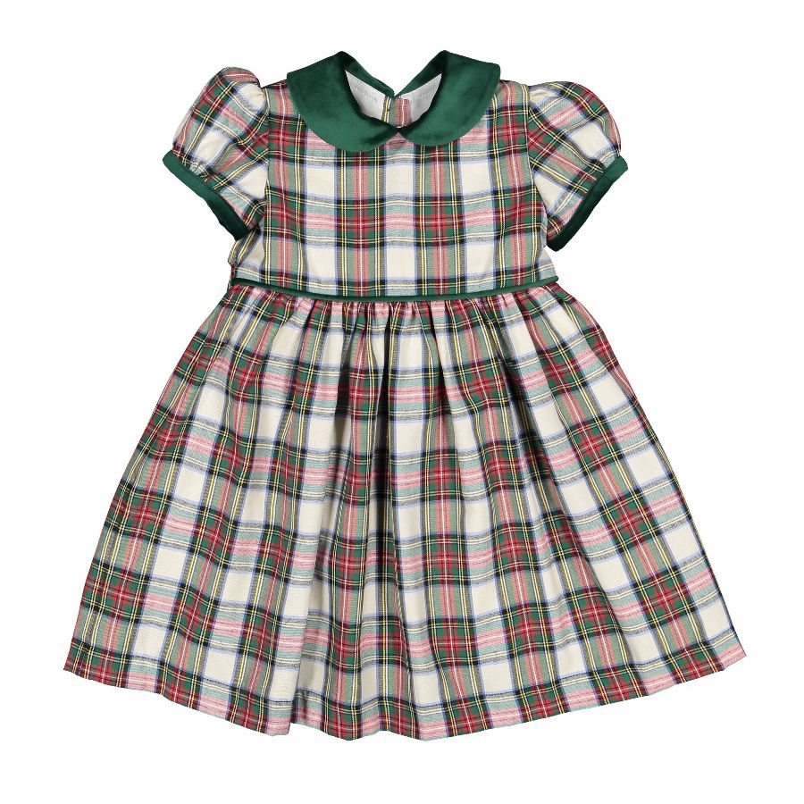 Emerald Green Tartan Dress