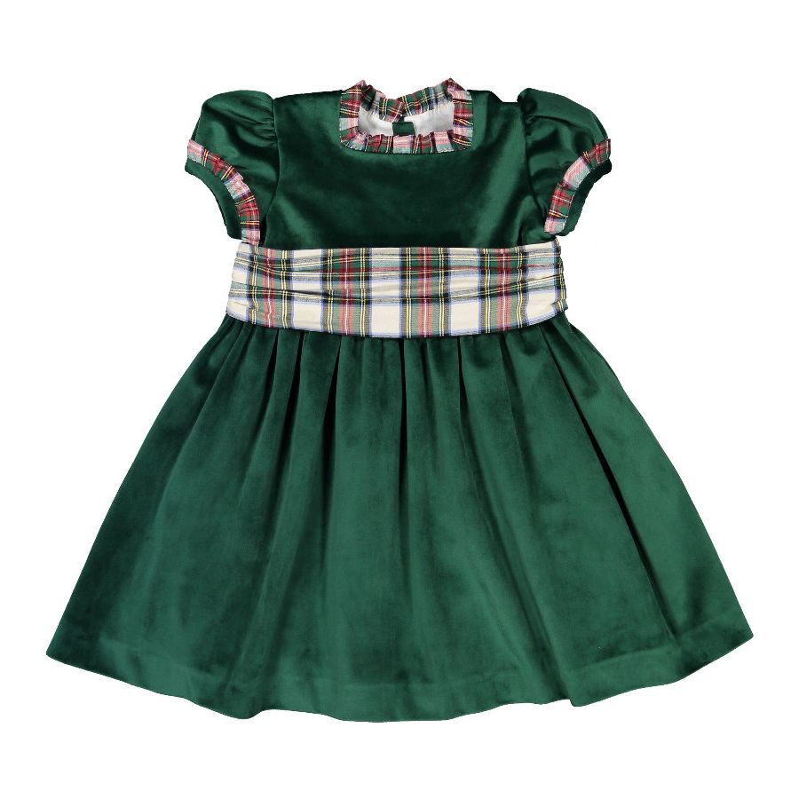 Sal and Pimenta Emerald Green Velvet Dress