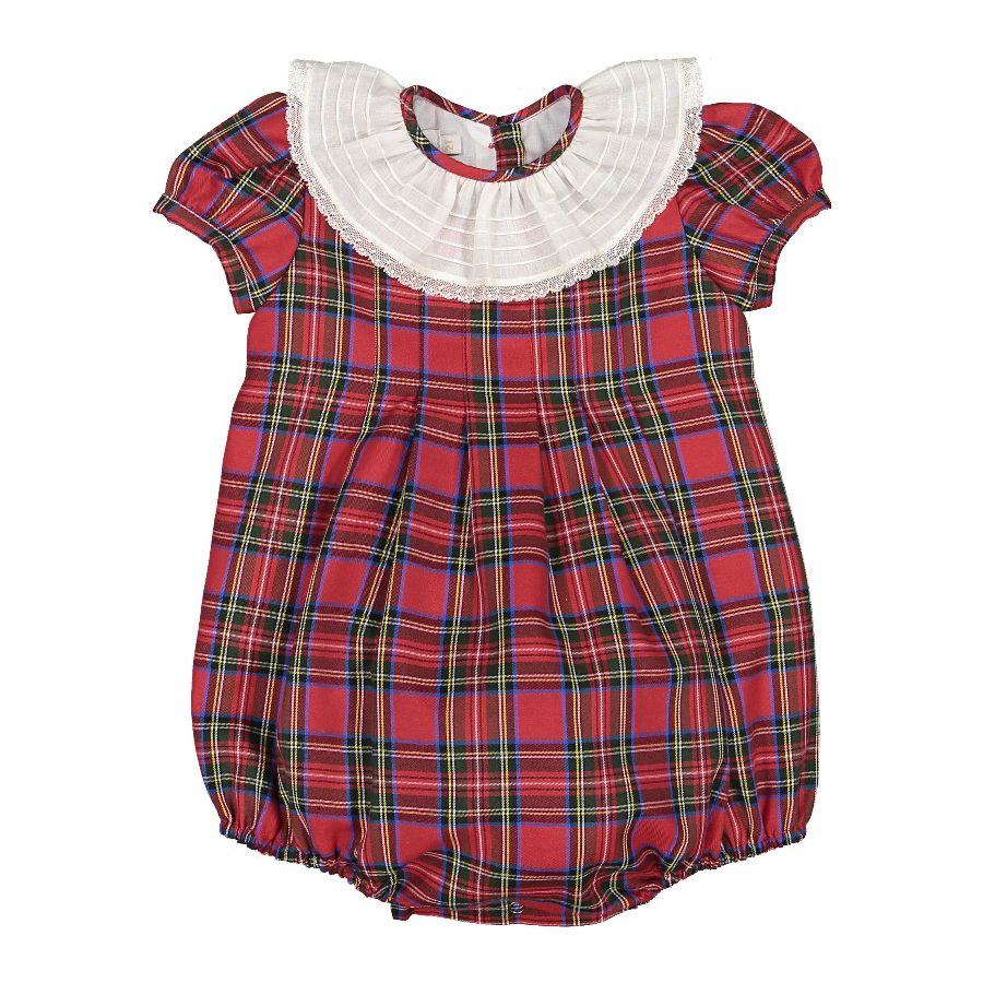 Sal and Pimenta Christmas Magic Tartan Romper