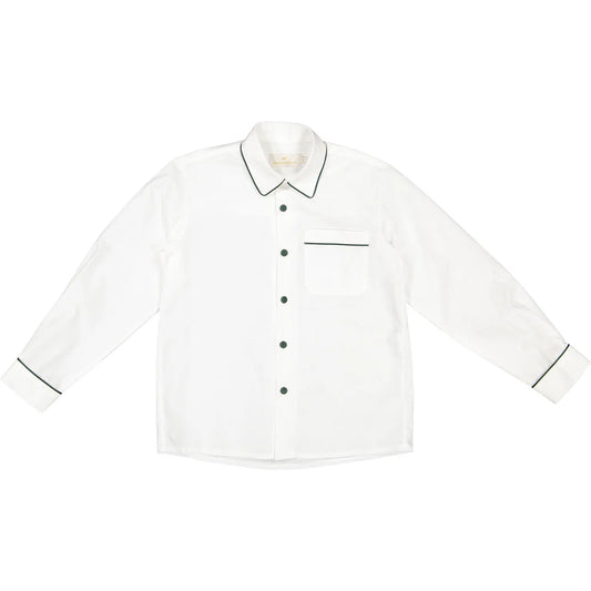 Sal and Pimenta Green Velvet Boys Shirt