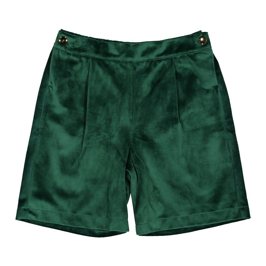 Emerald Green Velvet Boy Shorts