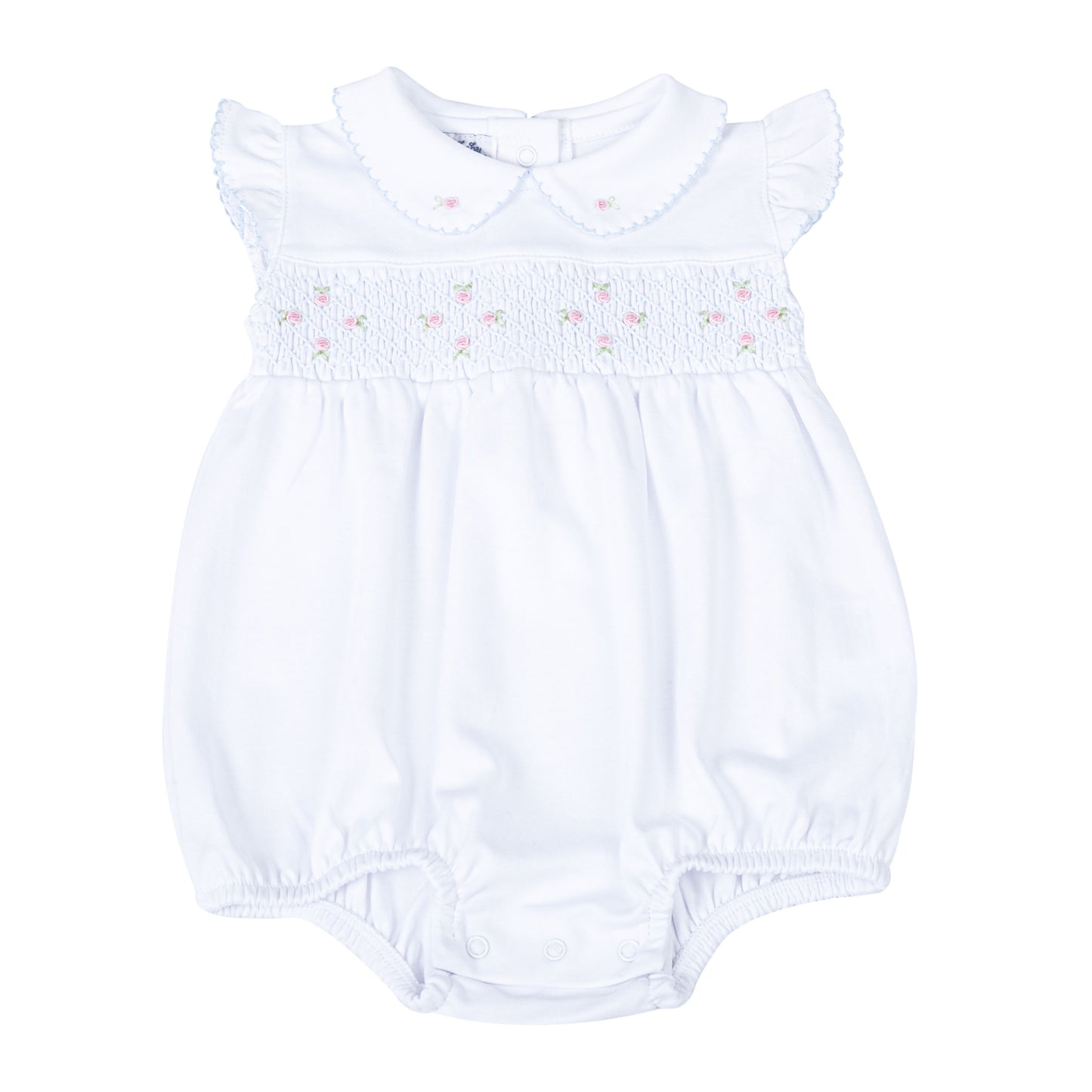 Magnolia Baby Charlotte's Classics Smocked Collared Flutters Bubble