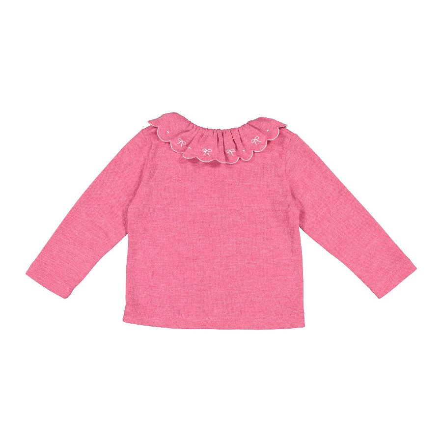 Sal and Pimenta Fuchsia Bows Cardigan