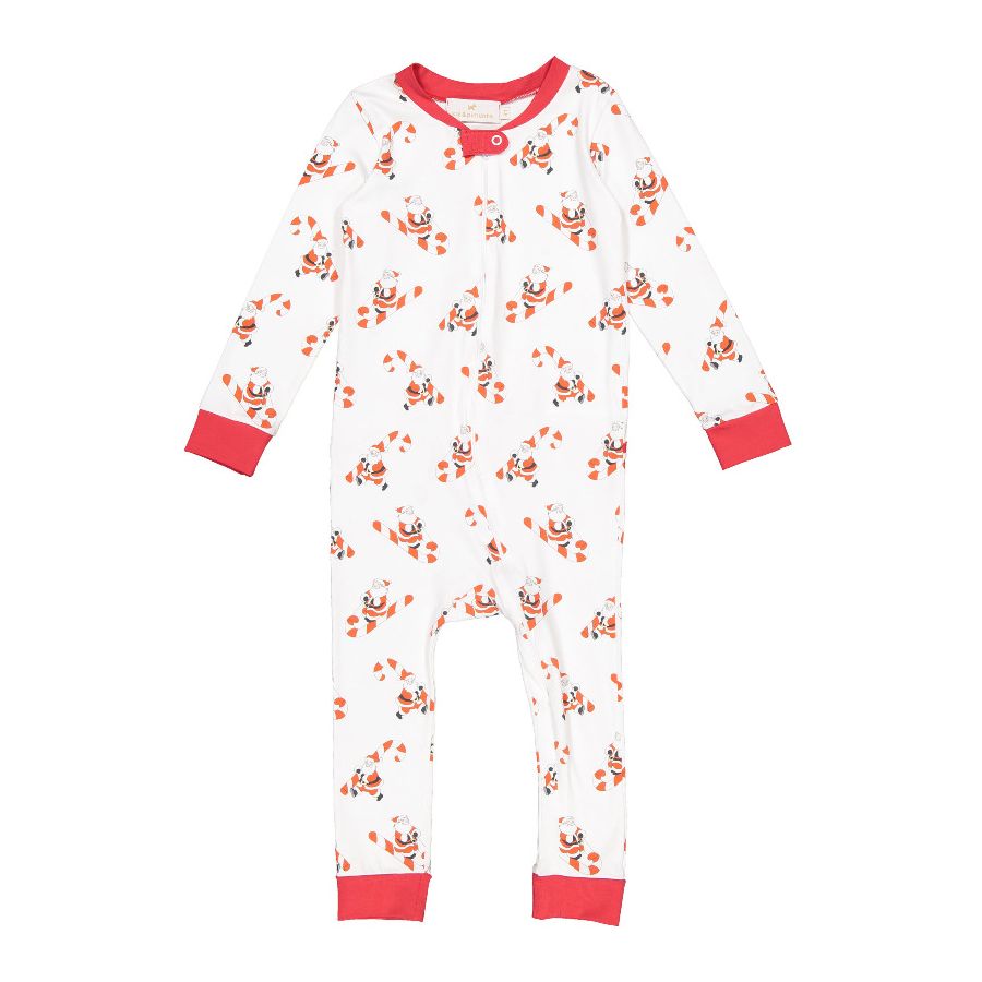 Sal and Pimenta Candy Cane Sleigh Baby Pajamas