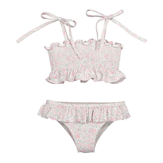 Sal and Pimenta Pink Ditsy Floral Bikini