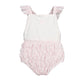 Sal and Pimenta Stripes Pink Frilled Swimsuit