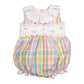 Rainbow Gingham Romper
