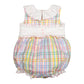 Rainbow Gingham Romper