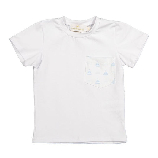 Sal & Pimenta Blue Sailboats T-Shirt