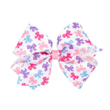 Wee Ones King Multi Bow Print Grosgrain Hair Bow