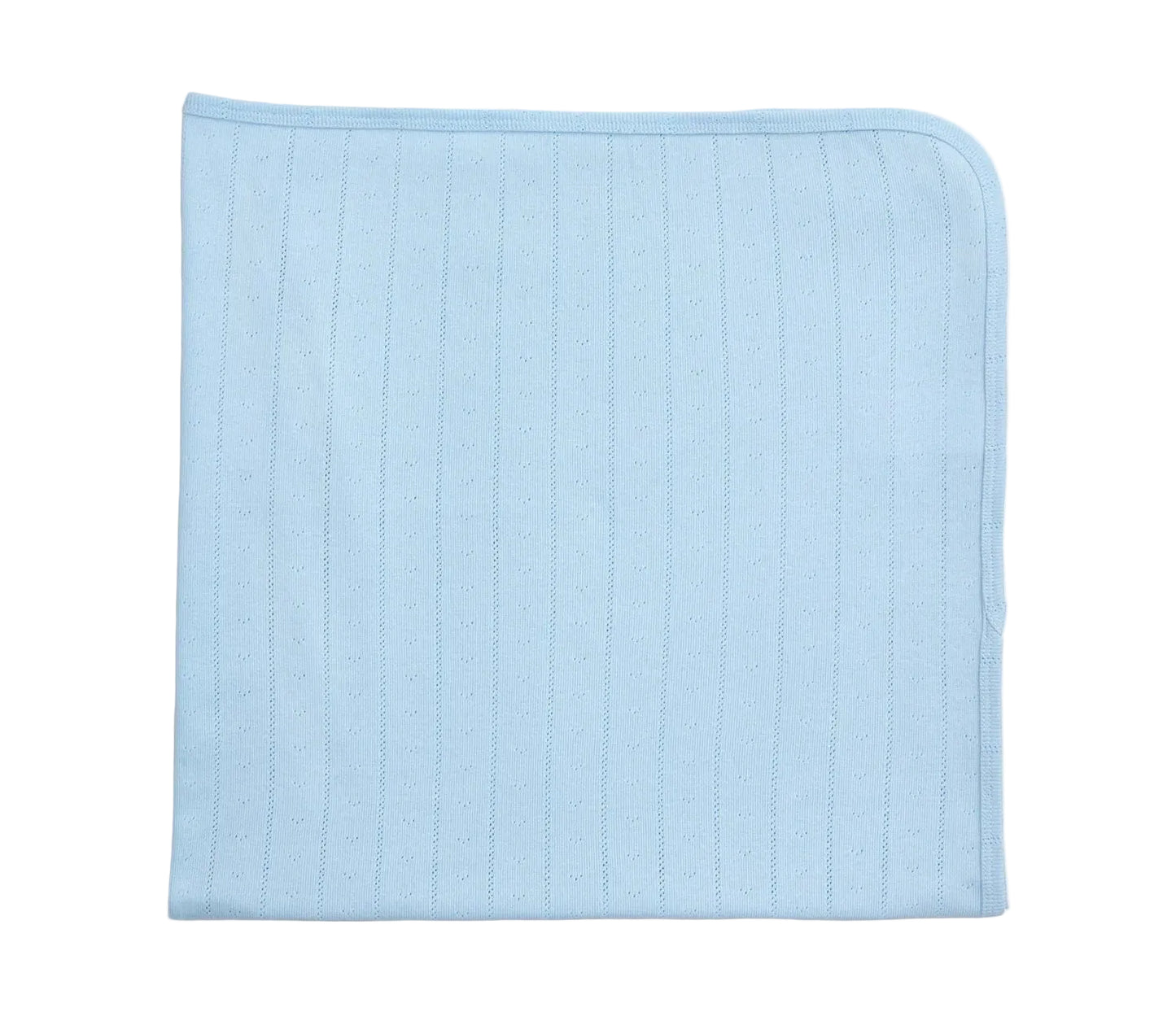 Magnetic Me Magnetic Blanket- Blue Love Lines Pointelle