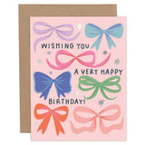 Pippi Post Wishing You A Very Happy Birthday Bows Greeting Card