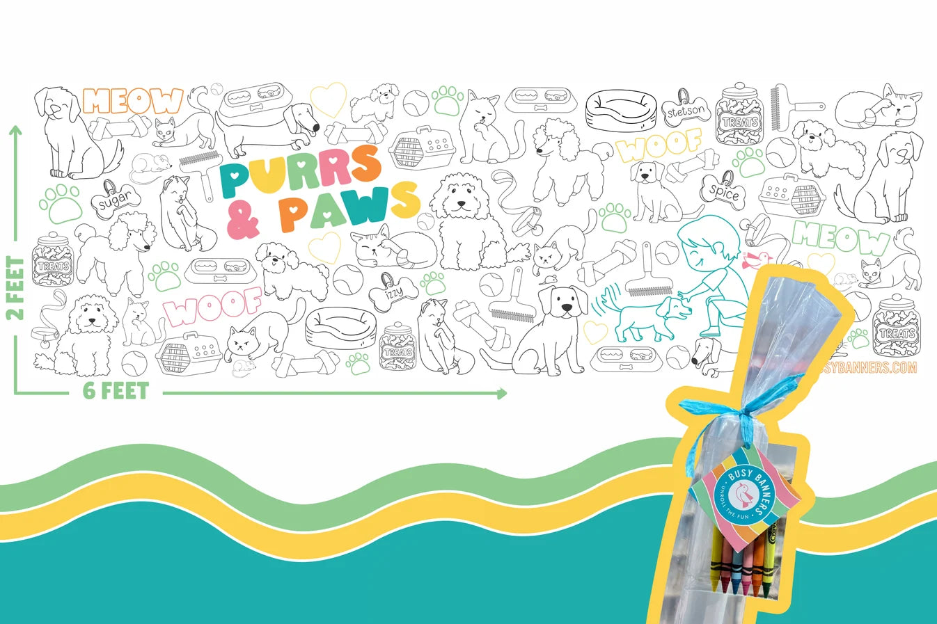 Busy Banners Purrs & Paws