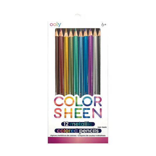 Color Sheen Metallic Colored Pencils- Set of 12