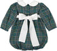 Sal and Pimenta Sleigh Ride Green Tartan Christmas Romper