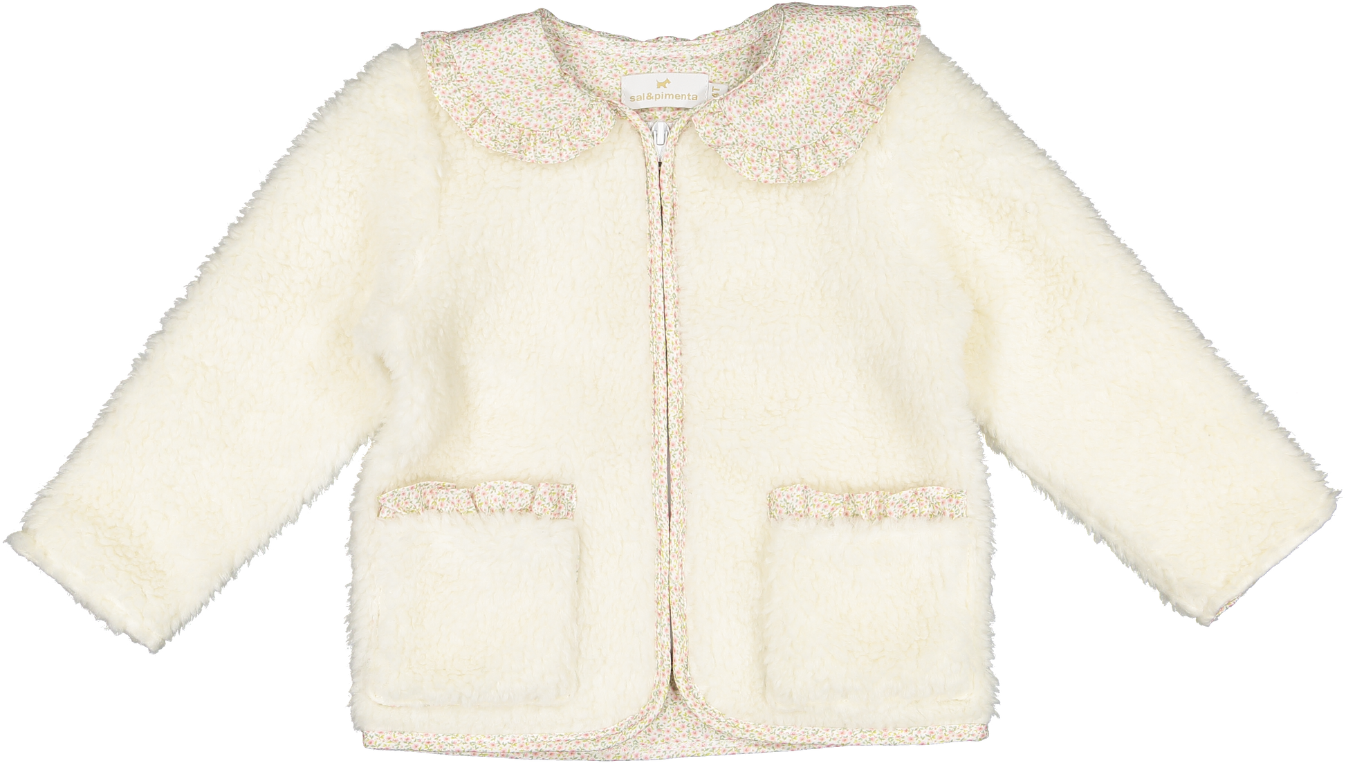 Sal and Pimenta Winter Bloom Pink Fleece Jacket