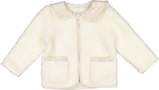 Sal and Pimenta Winter Bloom Pink Fleece Jacket