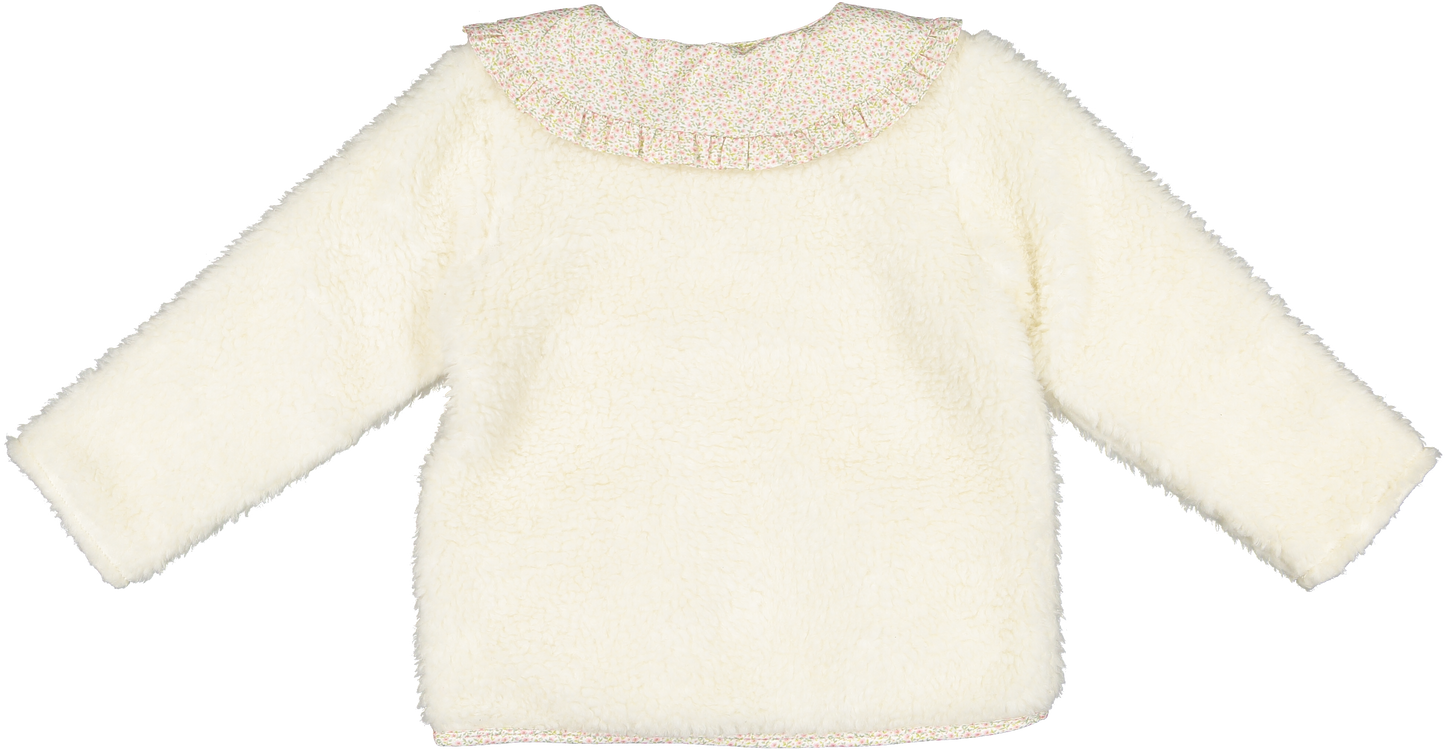 Sal and Pimenta Winter Bloom Pink Fleece Jacket