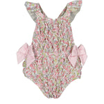 Sal and Pimenta Pink Wonderland Frilled Swimsuit