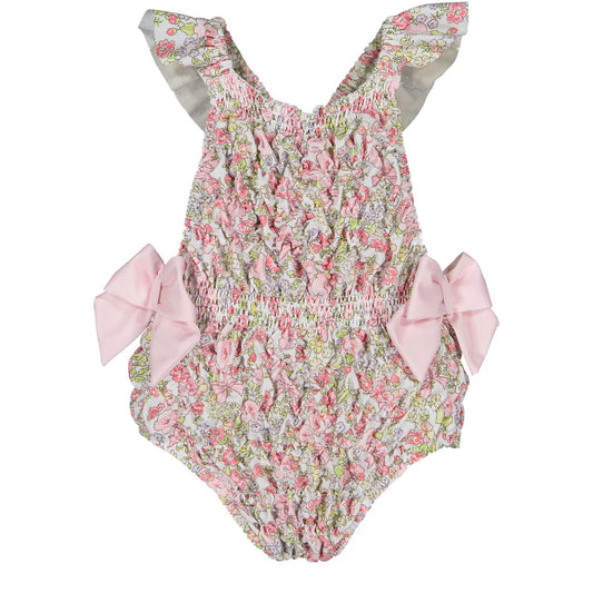 Sal and Pimenta Pink Wonderland Frilled Swimsuit