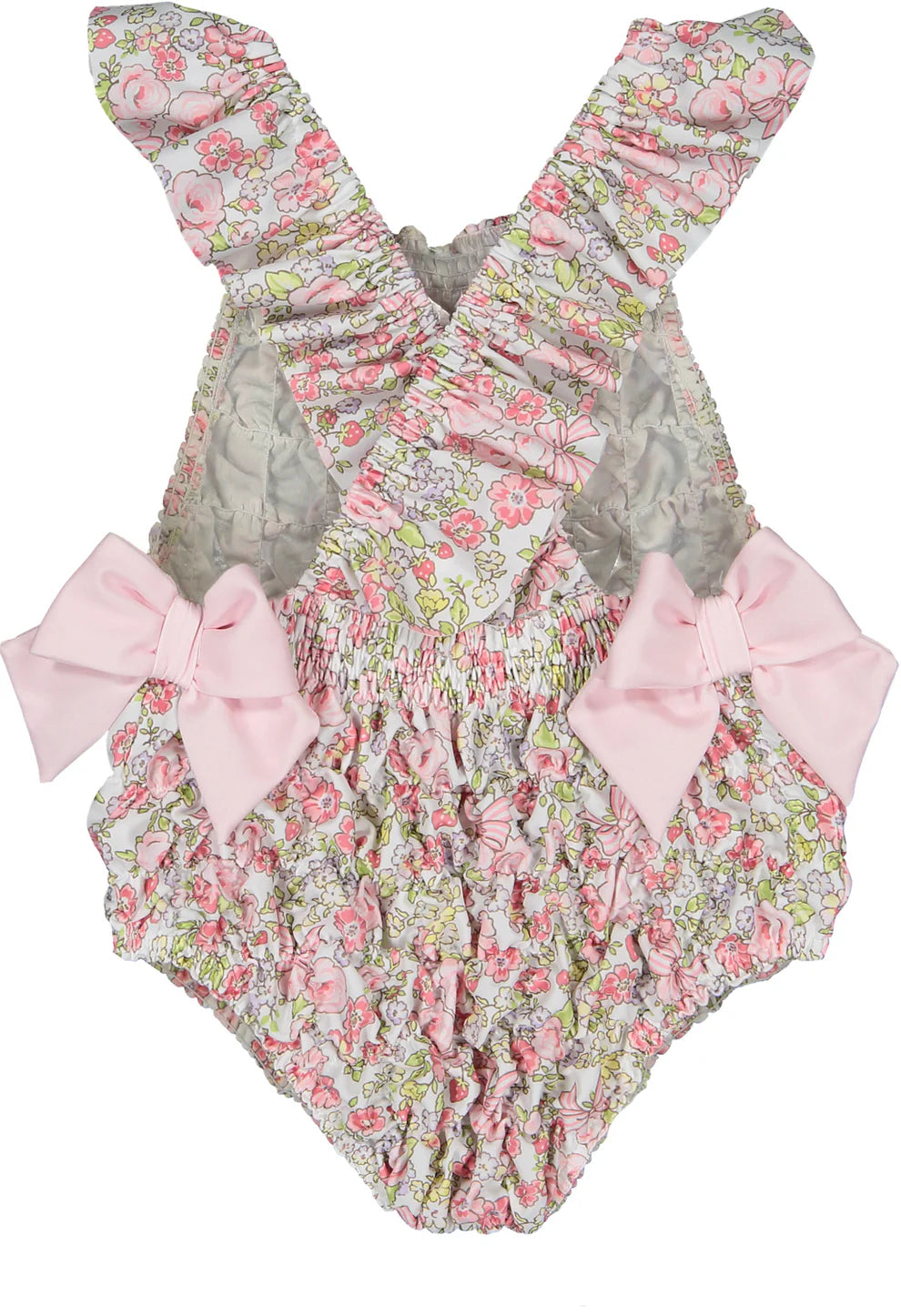 Sal and Pimenta Pink Wonderland Frilled Swimsuit