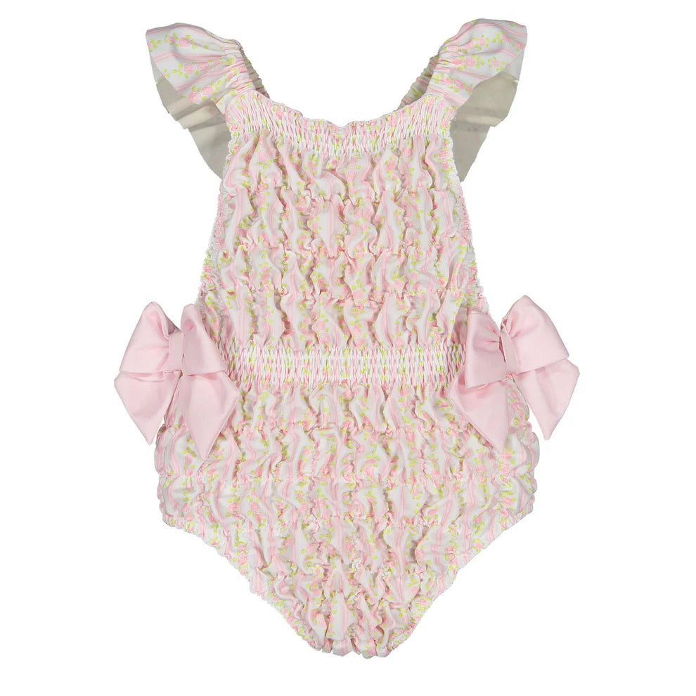 Sal and Pimenta Romantic Floral Frilled Swimsuit