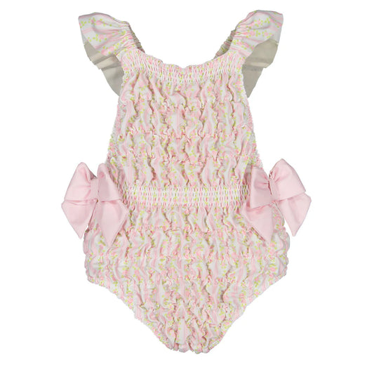 Sal and Pimenta Romantic Floral Frilled Swimsuit