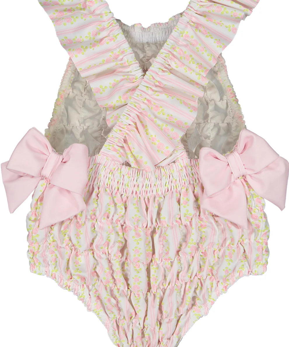 Romantic Floral Frilled Swimsuit