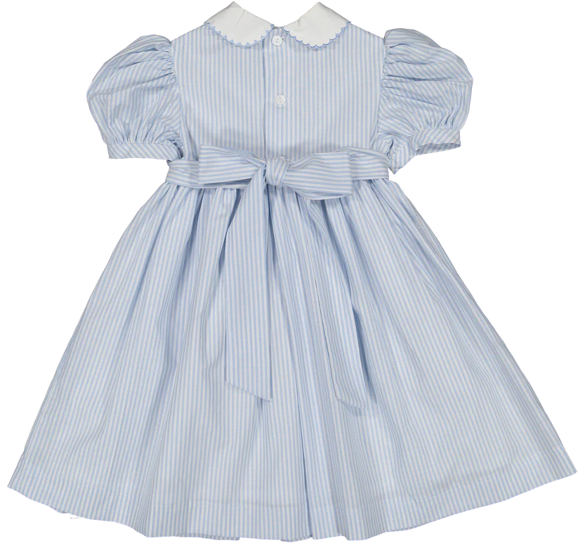 Sal and Pimenta Water Stripes Smocked Dress
