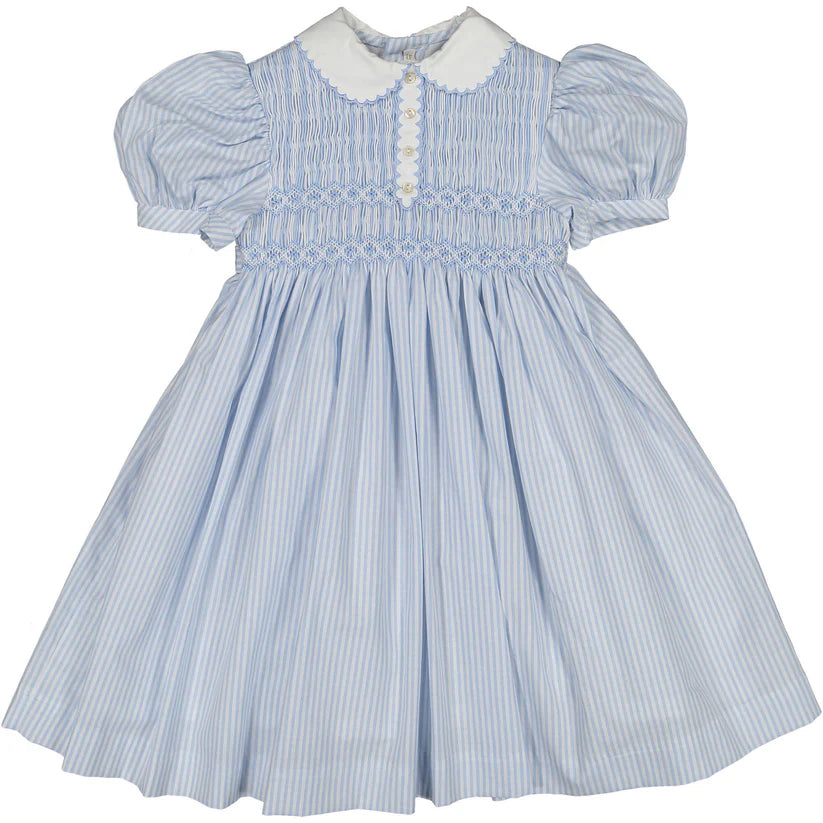 Sal and Pimenta Water Stripes Smocked Dress