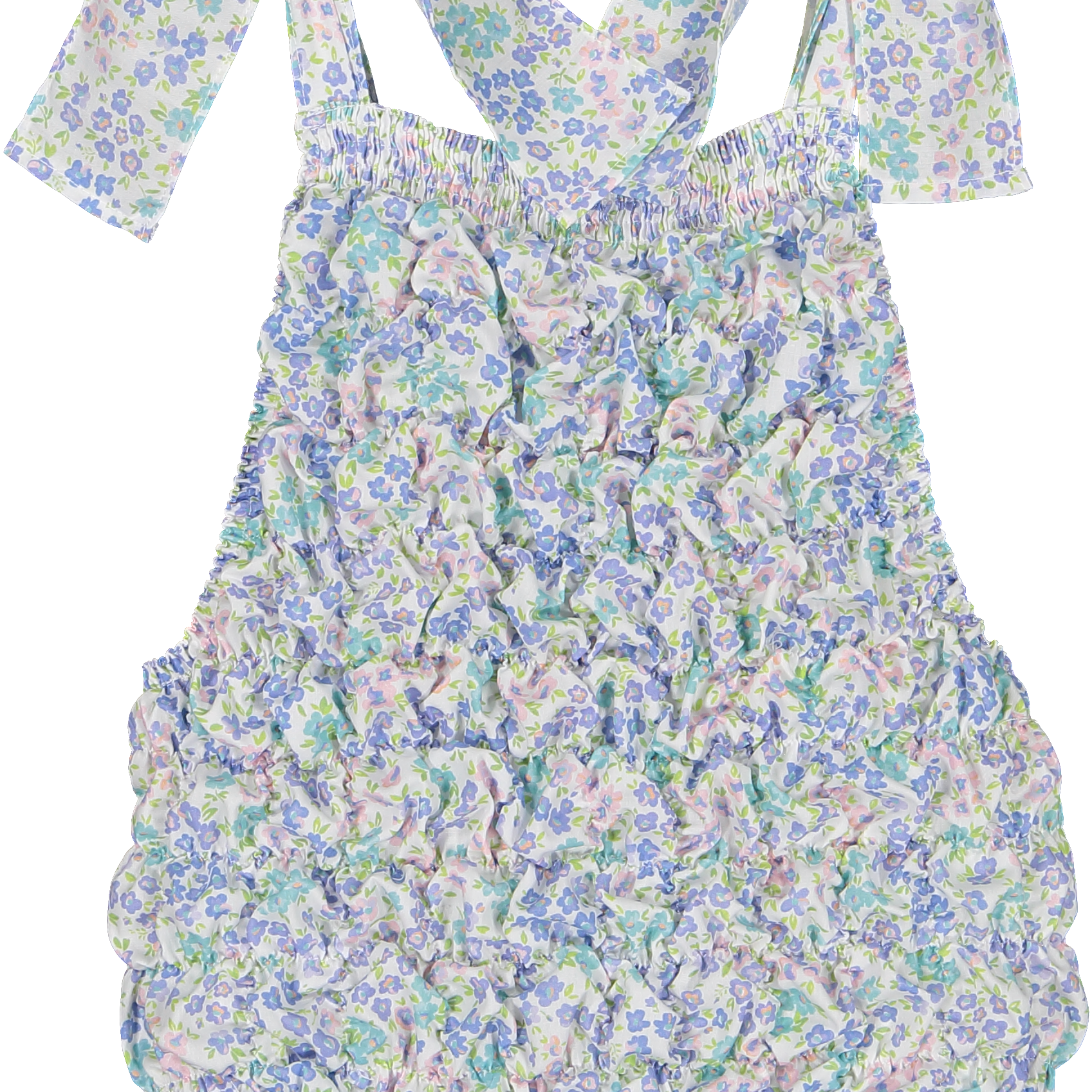 Sal and Pimenta Saltwater Cotton Frilled Swimsuit