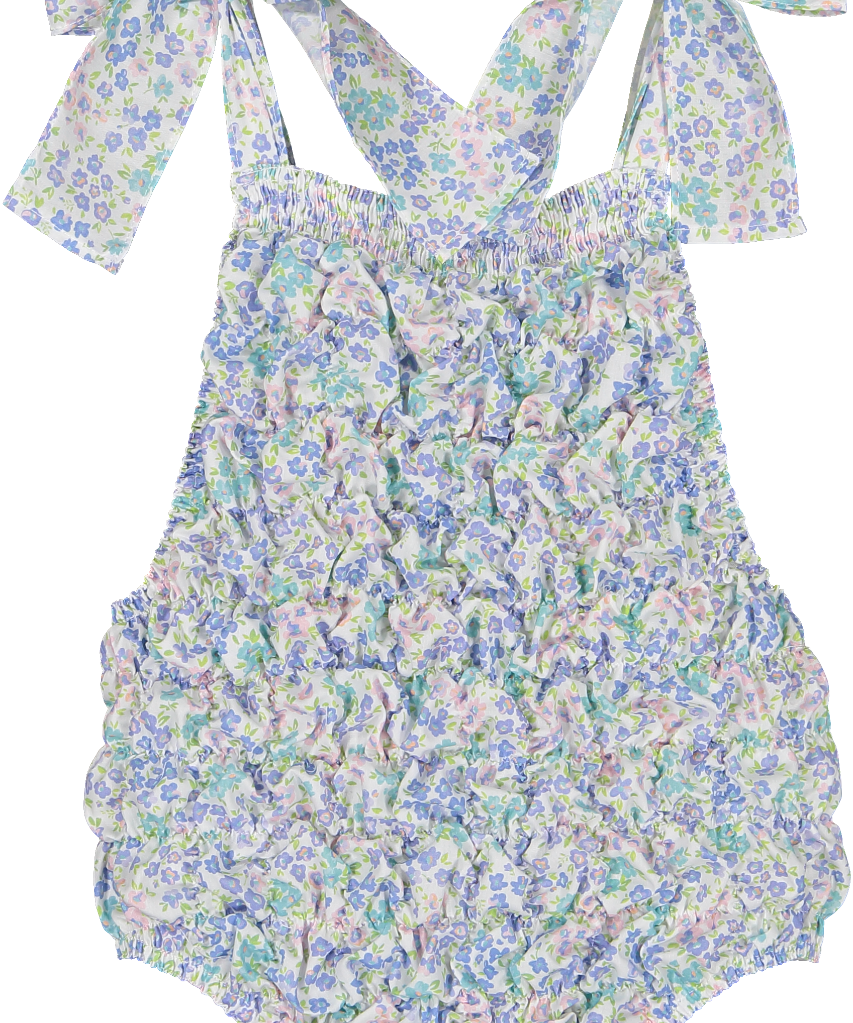 Sal and Pimenta Saltwater Cotton Frilled Swimsuit