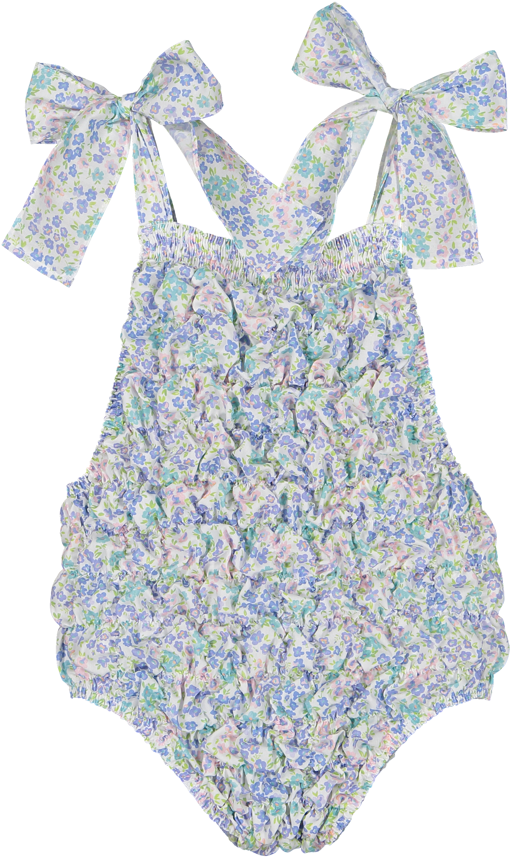 Sal and Pimenta Saltwater Cotton Frilled Swimsuit