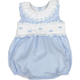 Sal and Pimenta Mini Blue Gingham Romper
