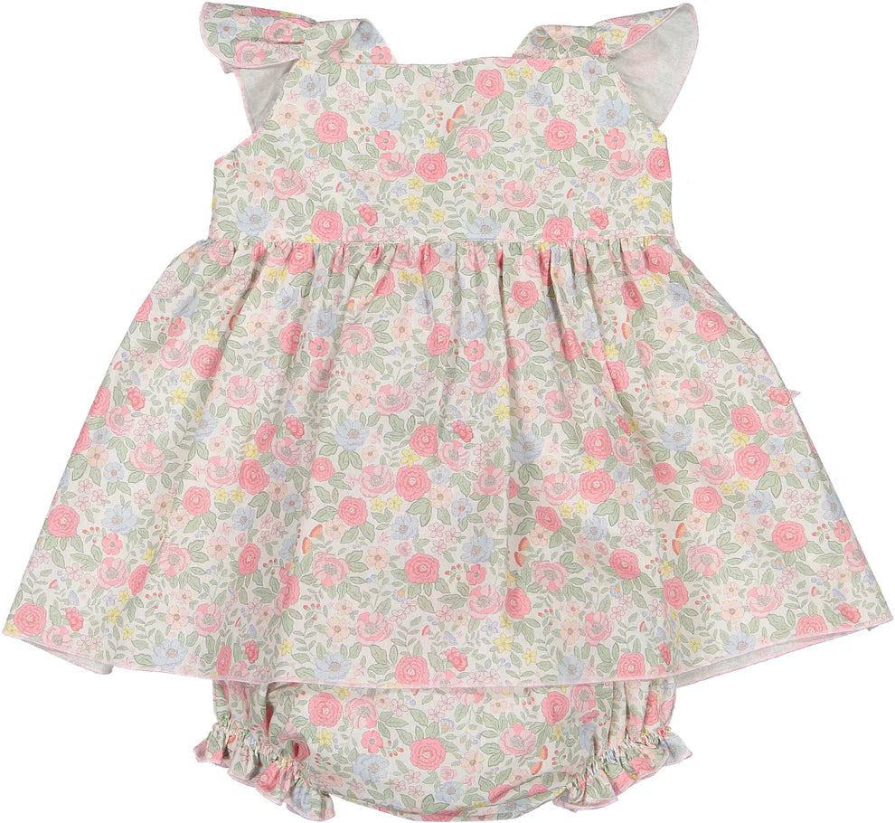 Sal and Pimenta Pink Floral Baby Set
