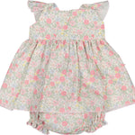 Sal and Pimenta Pink Floral Baby Set