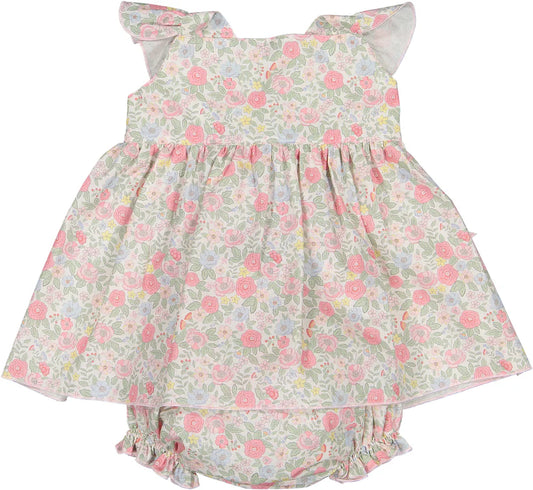 Sal and Pimenta Pink Floral Baby Set