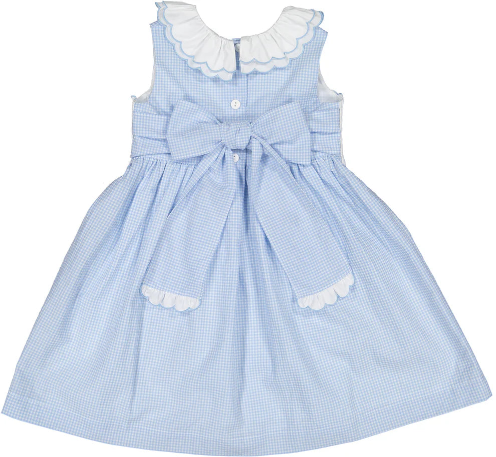 Sal and Pimenta Mini Blue Gingham Dress