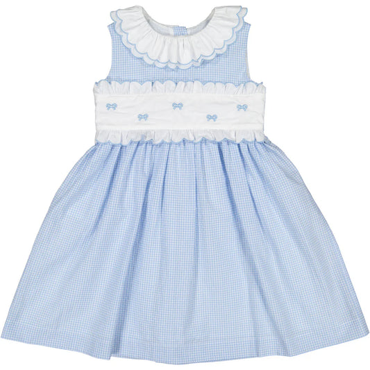 Sal and Pimenta Mini Blue Gingham Dress