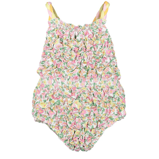 Sal and Pimenta Tropical Garden Frilled Swimsuit