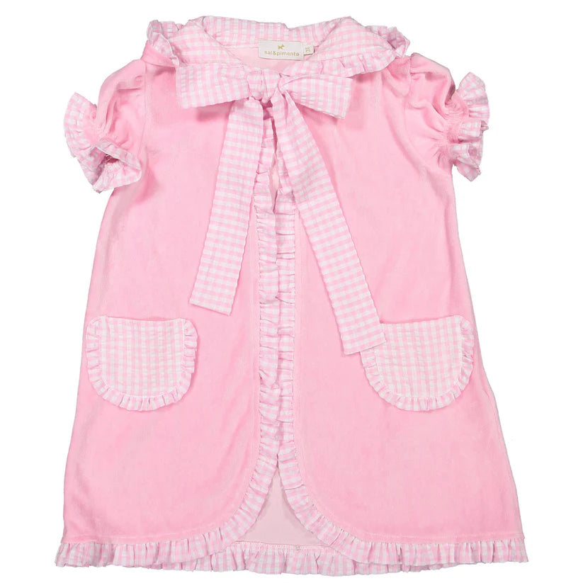 Sal & Pimenta Pink Gingham Coverup