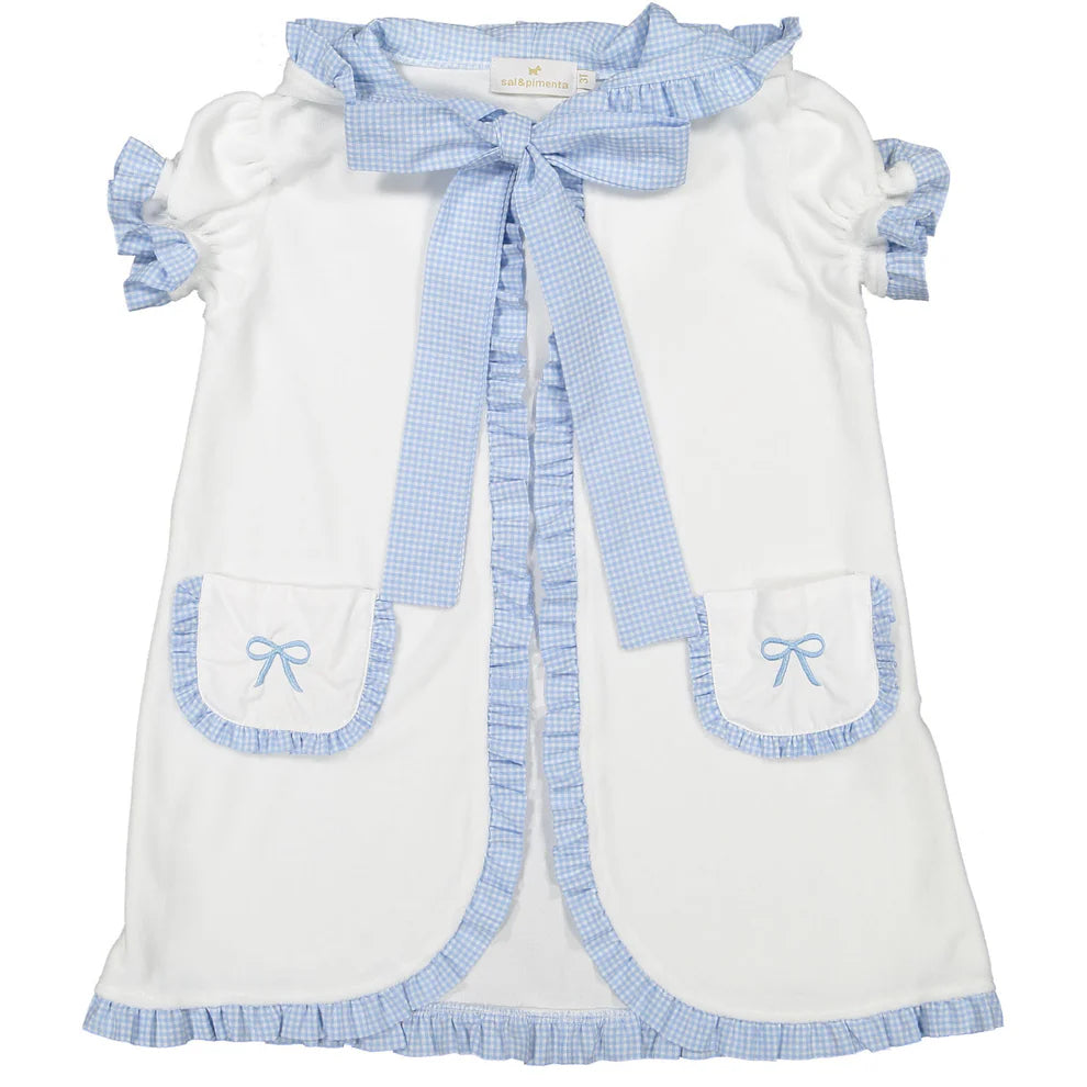 Sal & Pimenta Mini Blue Gingham Coverup